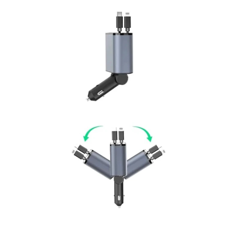 شارژر فندکی 50w گرین لاین مدل Retractable 50W دارای گارانتی و ضمانت اصالت کالا