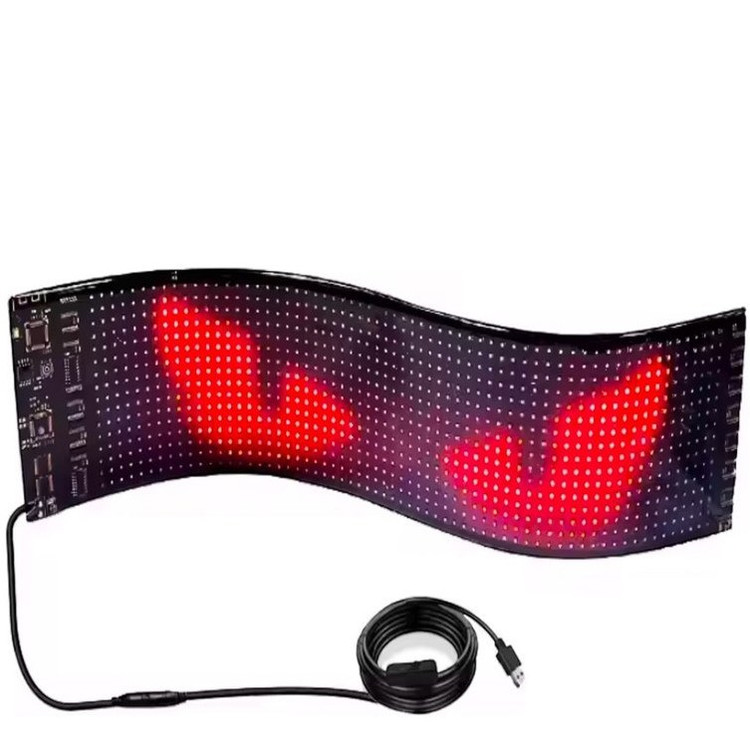 نمایشگر ال ای دی منعطف خودرو مدلFlexible LED Car Screen