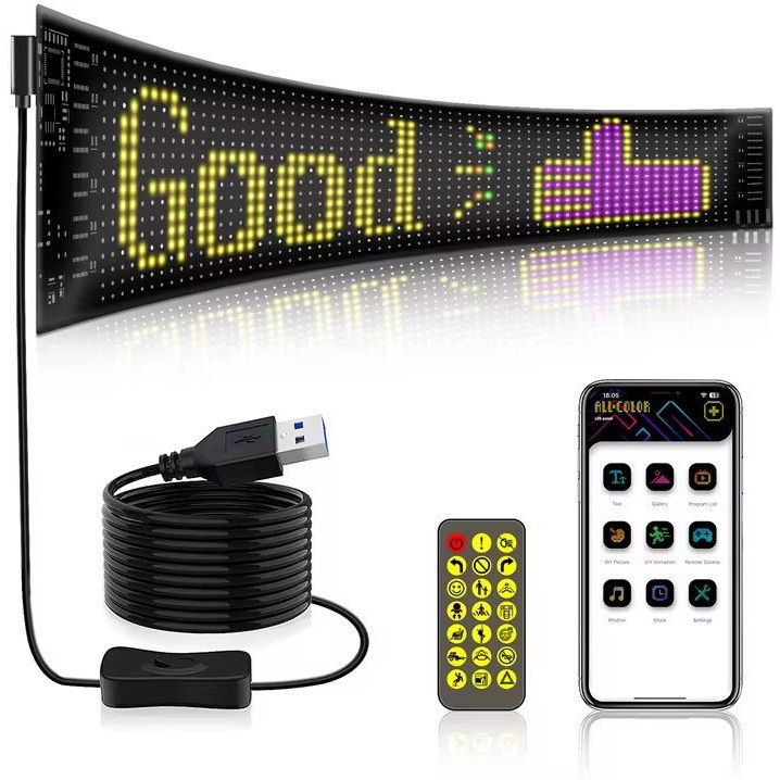 نمایشگر ال ای دی منعطف خودرو مدلFlexible LED Car Screen