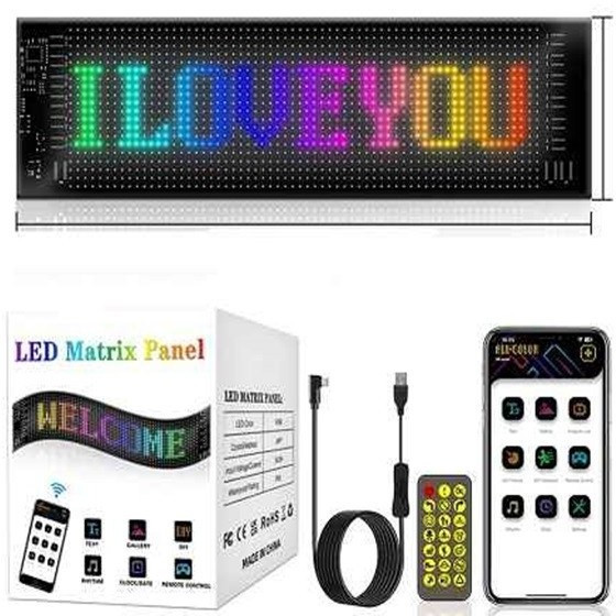نمایشگر ال ای دی منعطف خودرو مدلFlexible LED Car Screen