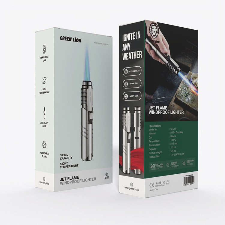 فندک اتمی ضد باد گرین لاین مدل JET FLAME