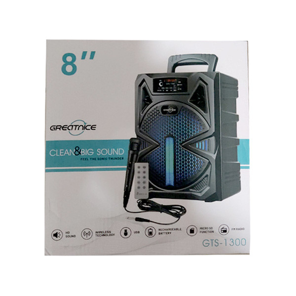 اسپیکر شارژی میکروفون دار گریت نایس مدل GTS-1300