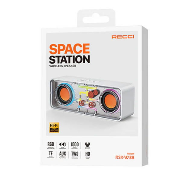 اسپیکر بی سیم بلوتوثی برند RECCI مدل RSK-XW38