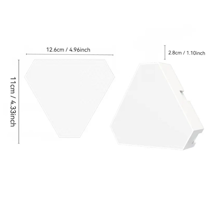 پنل دیواری RGB سه ضلعی مدل Smart Triangle LED Wall Lights کد۶۳۶