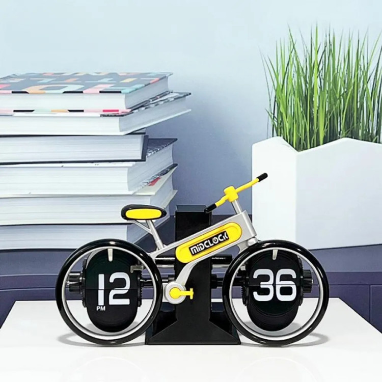 ساعت رومیزی طرح دوچرخه مدل MidClock FlipClock