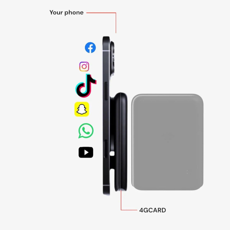 مودم شارژی همراه مگ سیف مدل Ultimate Portable 4G Hotspot 4gcard