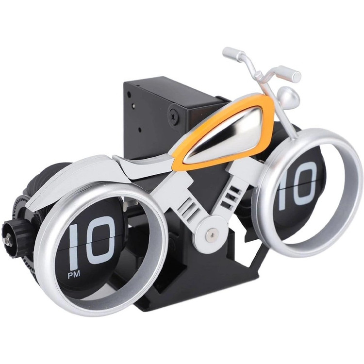 ساعت ورقه ای رومیزی طرح موتور فلیپ کلاک مدل Flip Clock MotorCycle F116