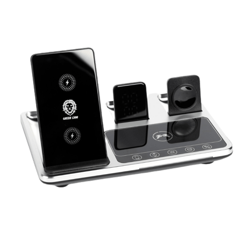 شارژر وایرلس چهار کاره گرین لاین مدل 4in1 Wireless Charging Station 15W