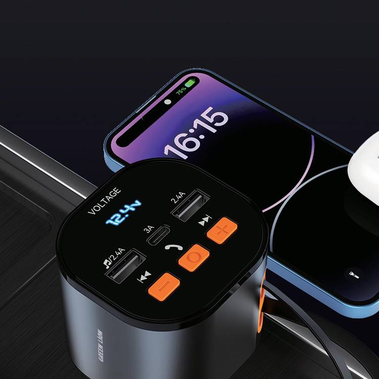 شارژر فندکی فلشخور چندکاره گرین لاین مدل FM Retractable
