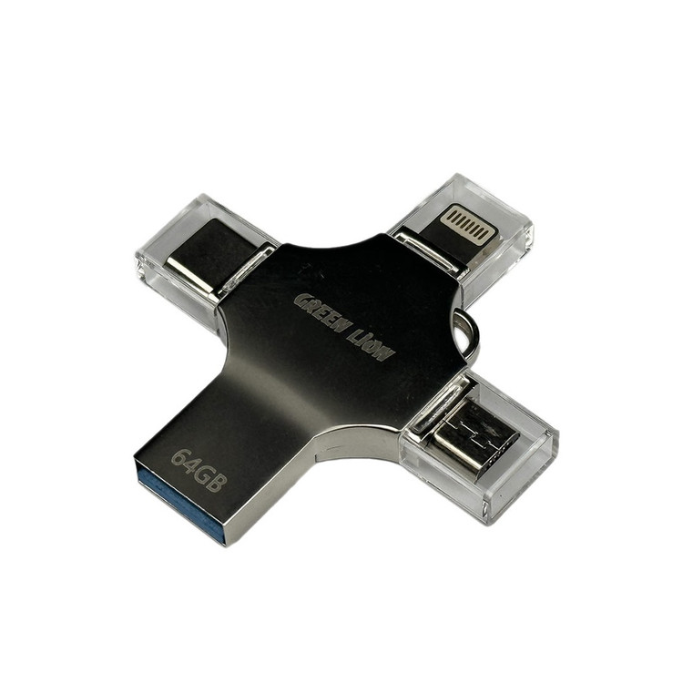 فلش درایو چهار کاره گرین لاین USB FLASH Drive کد 606 ظرفیت128GB