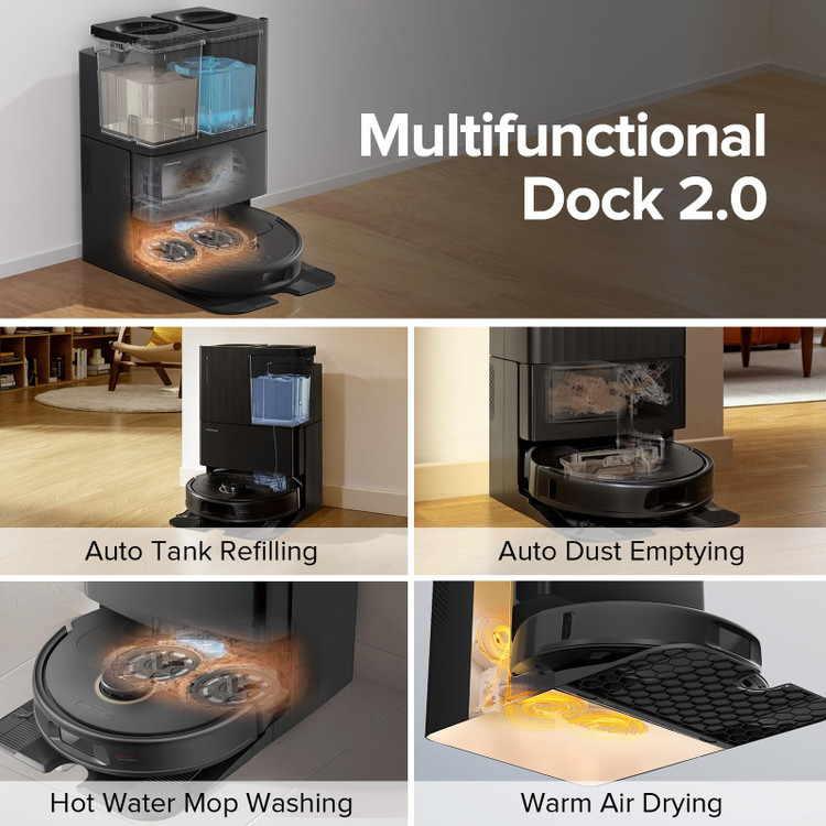 جارو رباتیک شیائومی مدل Roborock vacuum cleaner Qrevo Master