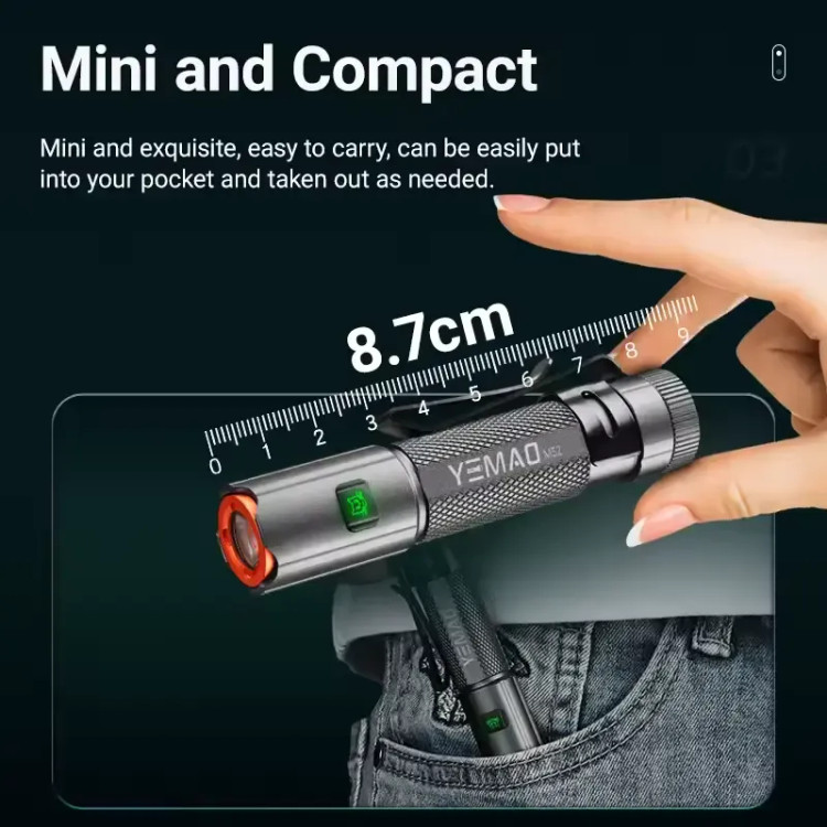 چراغ قوه LED چندکاره Yemao مدل M52