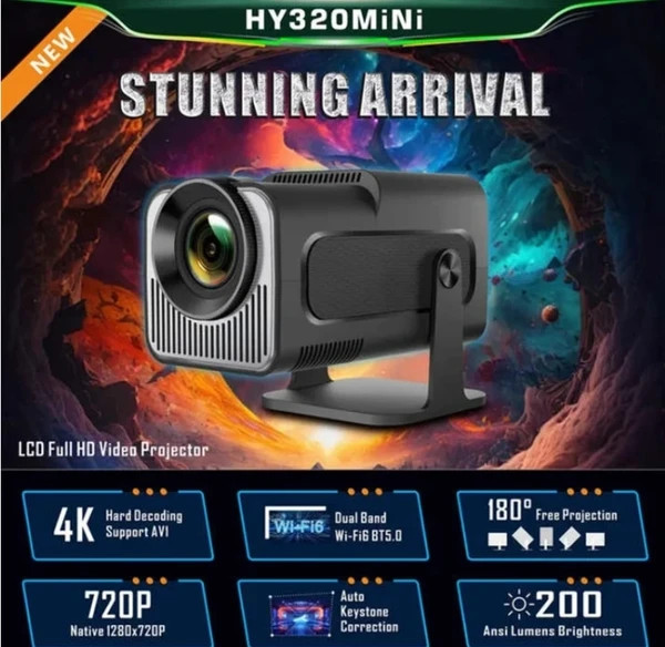 ویدیو پروژکتور اورجینال HY320 کارتن طلایی دارای گارانتی