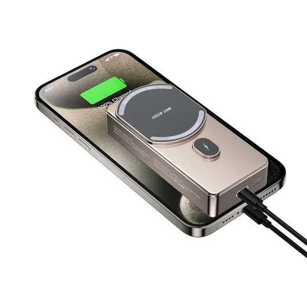 پاوربانک گرین لاین اورجینال مدل Green Lion GNMTN10KPBTI Milton 10000mAh Powerbank