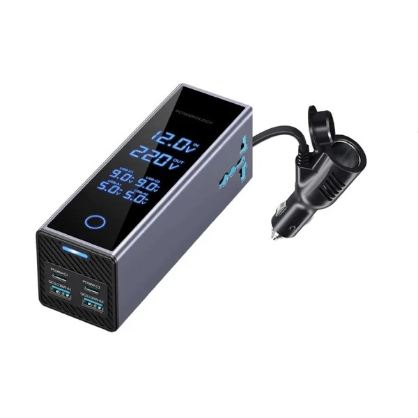 مبدل برق خودرو اورجینال پاورولوژی مدل PWCUQC044 توان 300 وات