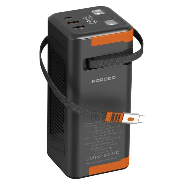 پاور بانک اورجینال پرودو مدل Porodo PD-PBFCH093 Power Boost 50000mAh Power Bank PD 20W