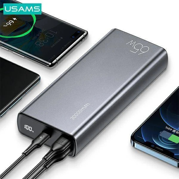 پاوربانک 30000 میلی آمپر ساعت 65W یوسمز US-CD165
