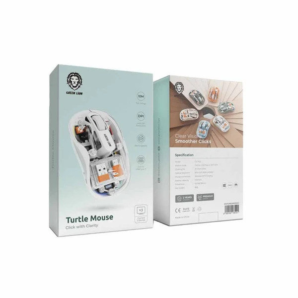 موس گرین لاین مدل Turtle بی سیم دارای گارانتی و ضمانت اصالت کالا