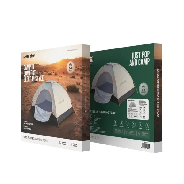 چادر مسافرتی گرین لاین مدل GT3-Plus ظرفیت ۳ نفر دارای گارانتی و ضمانت اصالت کالا