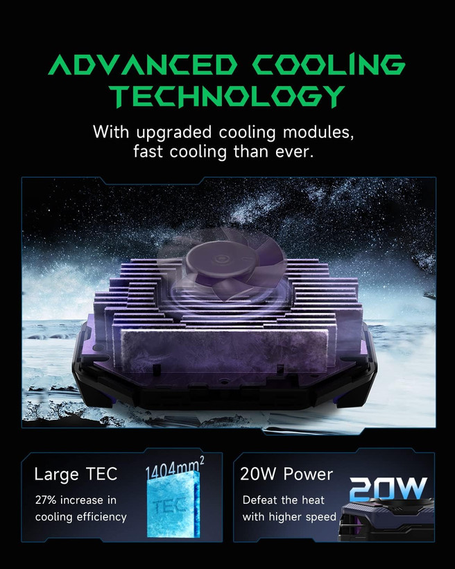 فن خنککننده موبایل بلک شارک اورجینال مدل FunCooler 3 Pro با قدرت ۲۰ واتی