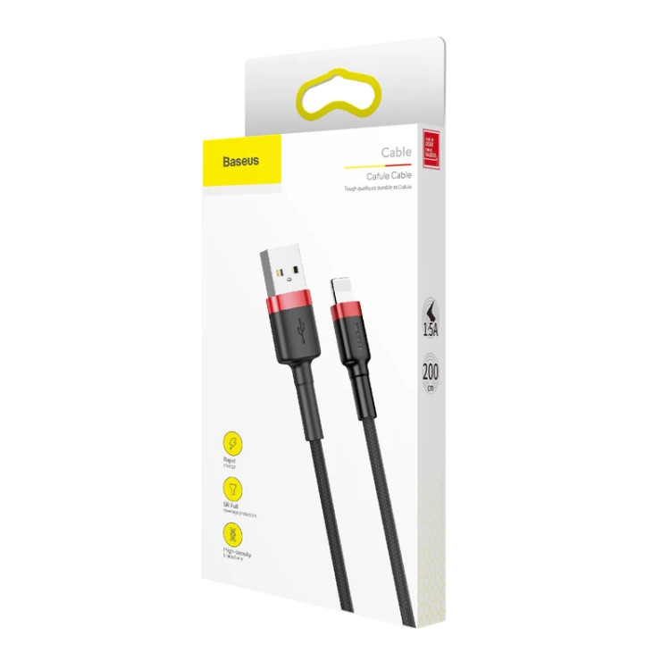 کابل لایتنینگ بیسوس Baseus Cafule Lightning دارای گارانتی و ضمانت اصالت کالا