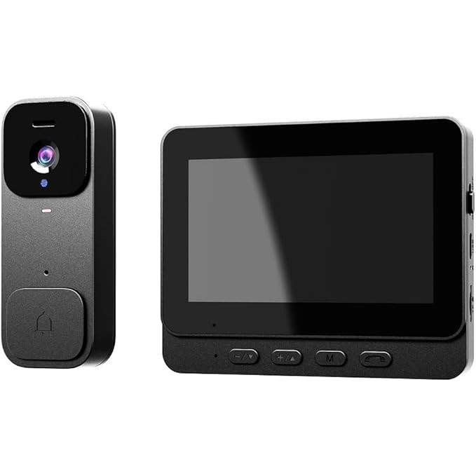 زنگ درب تصویری هوشمند بیسیم با مانیتور ۴.۳ اینچی مدل X7 – بدون نیاز به WiFi دارای گارانتی و ضمانت اصالت کالا