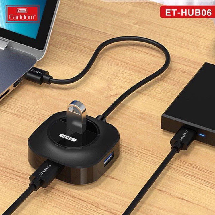هاب usb ارلدام با ۴ پورت اورجینال – ET HUB06 4 Fast USB Port Hub