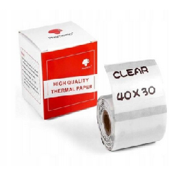 رول لیبل شفاف فوممو اورجینال سایز 40×30 میلیمتر (230 عددی) – مدل Phomemo XP-TT4030-230