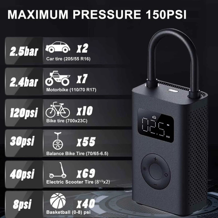 پمپ باد Mijia اورجینال مدل Mijia Air Compressor 2 MJCQB06Q