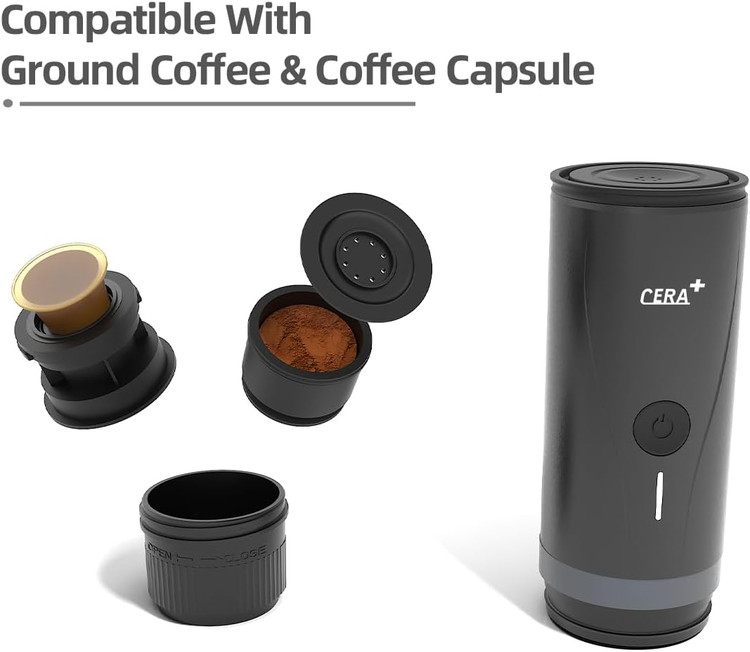 دستگاه اسپرسو ساز برقی قابل حمل اورجینال مدل CERA+ pcm03