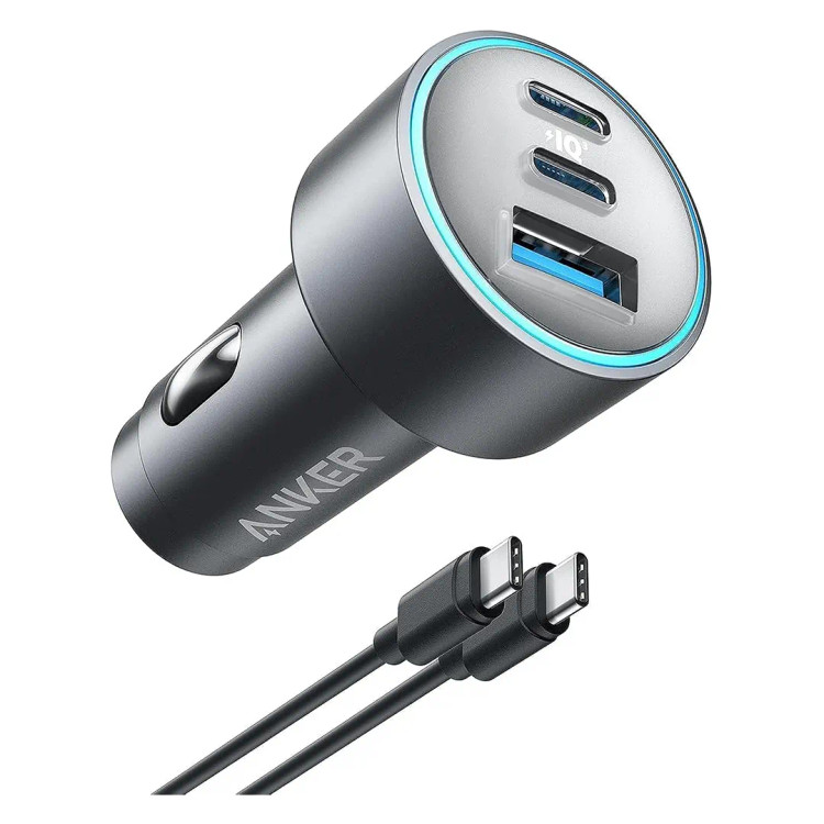 شارژر فندکی ۶۷ وات انکر اورجینال مدل Anker USB-C car charger 67W B2731 به همراه کابل