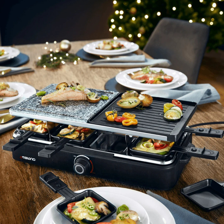 گریل و راکلت امبیانو مدل AMBIANO Raclette Grill دارای گارانتی و ضمانت اصالت کالا