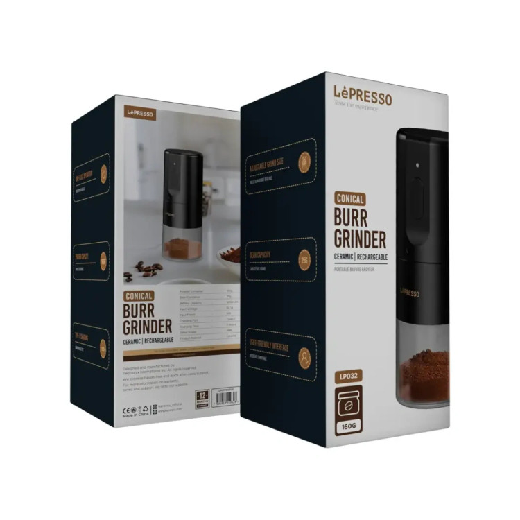 آسیاب قهوه شارژی اورجینال لپرسو LePresso Portable Coffee Grinder LPCFFM0032