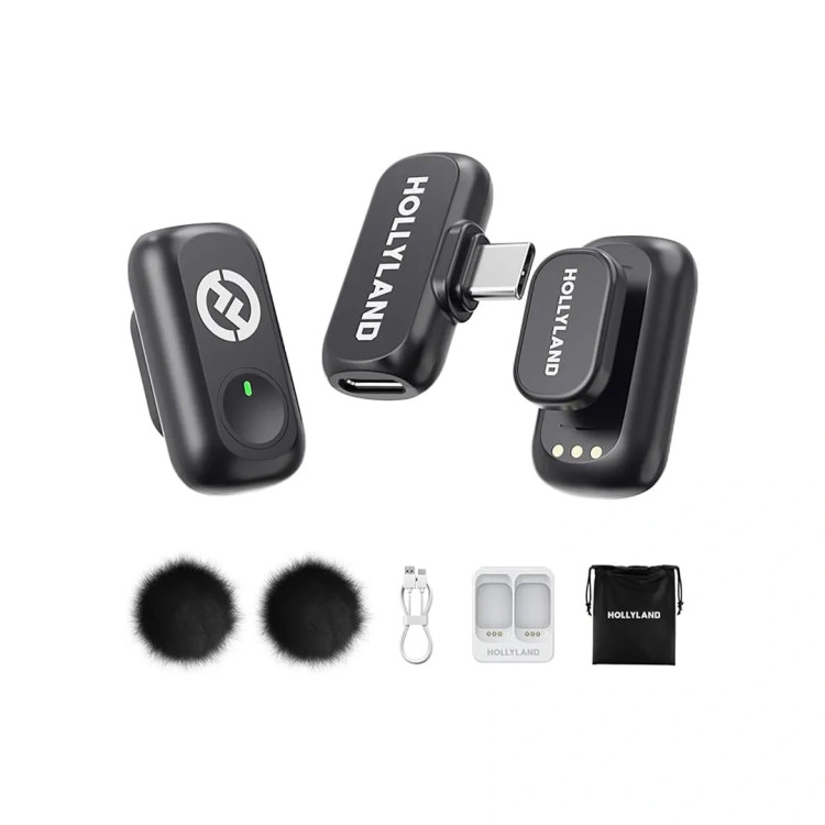 میکروفون یقهای بی سیم هالیلند Hollyland LARK A1 Mini Duo اورجینال
