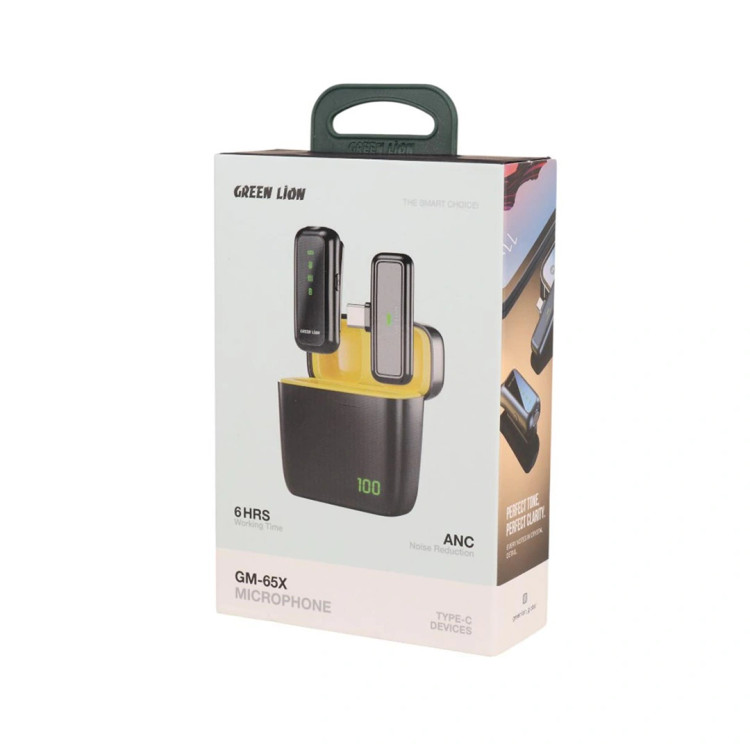 میکروفون بی سیم گرین لاین اورجینال و دارای گارانتی مدل GM-65X Type-C