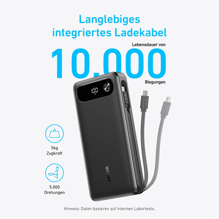 پاوربانک انکر Anker 87W Power Bank 20000 مدل A1383 دارای گارانتی و ضمانت اصالت کالا