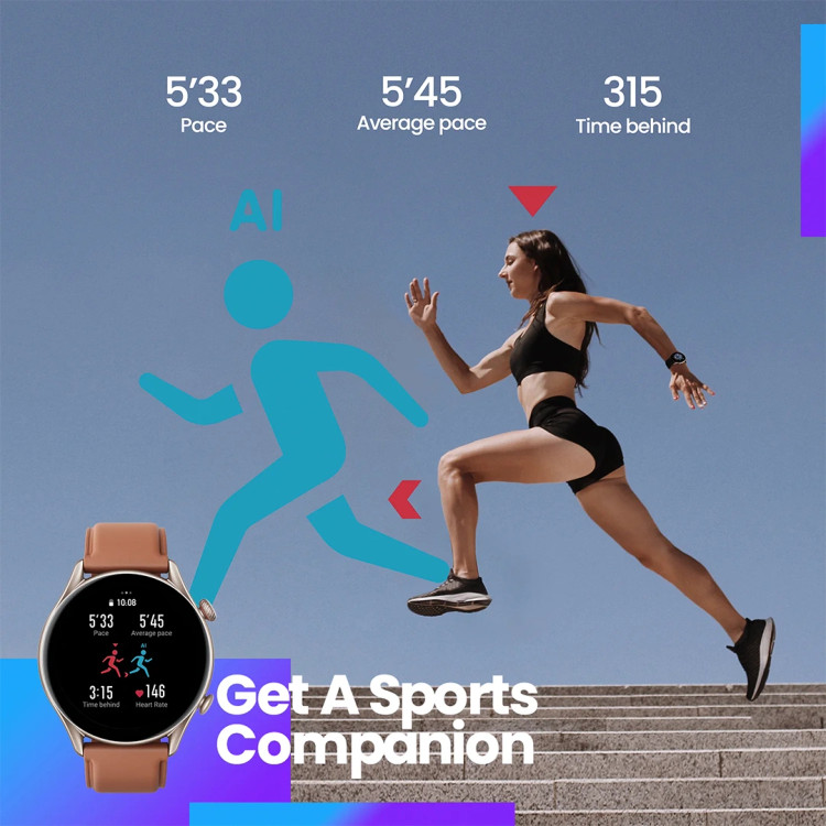 ساعت هوشمند امیزفیت مدل Amazfit GTR 3 Pro دارای گارانتی و ضمانت اصالت کالا