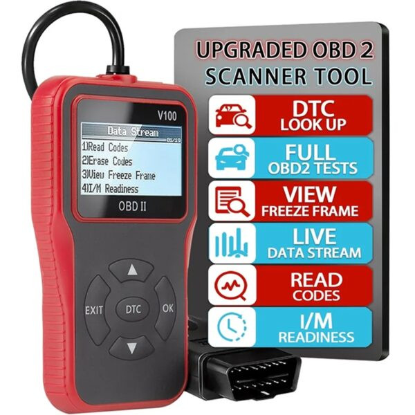 دستگاه دیاگ و عیب یاب حرفهای خودرو OBD2 مدل V100 اورجینال و دارای گارانتی