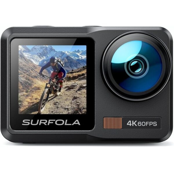 دوربین ورزشی سورفولا SURFOLA SF630 4K 60fps | ضد آب با دو نمایشگر و لرزشگیر دارای گارانتی