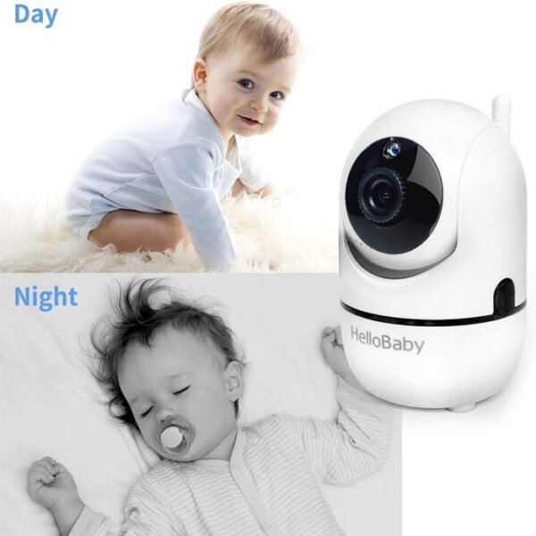 دوربین اتاق کودک هلو بیبی مدل HelloBaby HB65 | پیجر تصویری با قابلیت چرخش و دید در شب دارای گارانتی