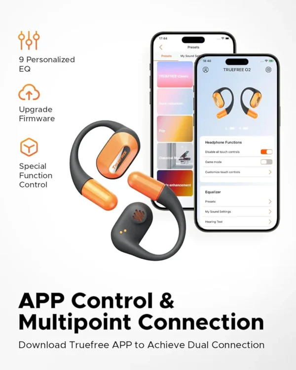 هدفونTRUEFREE O2 Wireless Earbud دارای گارانتی و ضمانت اصالت کالا