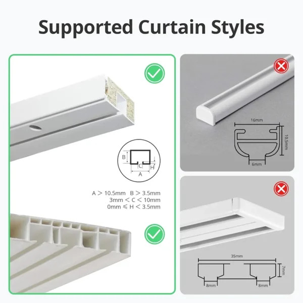 موتور هوشمند پرده SwitchBot Curtain 3 مدل U-Rail دارای گارانتی و ضمانت اصالت کالا