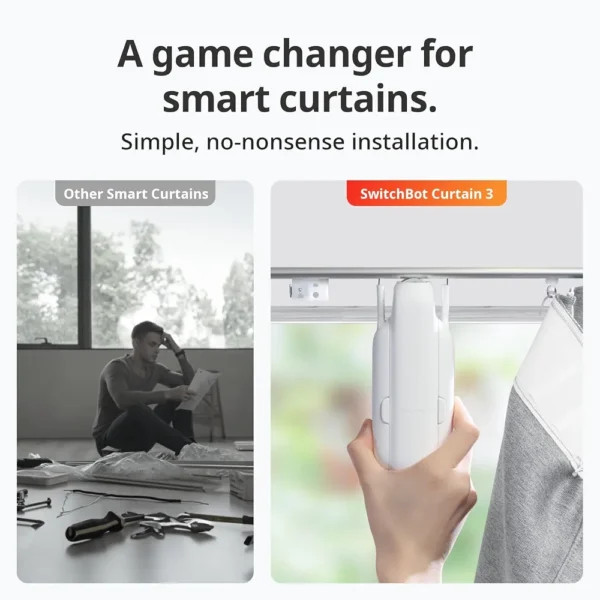 موتور هوشمند پرده SwitchBot Curtain 3 مدل U-Rail دارای گارانتی و ضمانت اصالت کالا