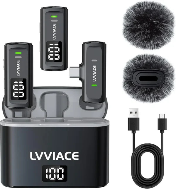 میکروفون یقهای بیسیمLVVIACE دارای گارانتی و ضمانت اصالت کالا