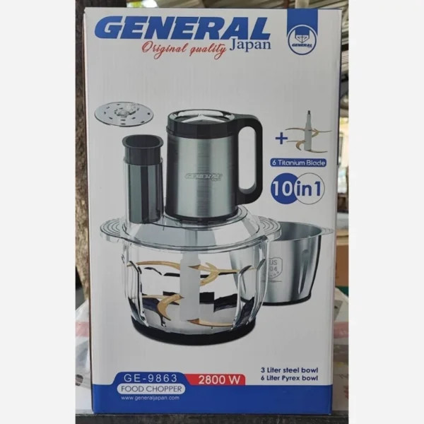 غذا خرد کن /غذا ساز مارکGENERAL Japan مدل GE-9863 اورجینال و دارای گارانتی