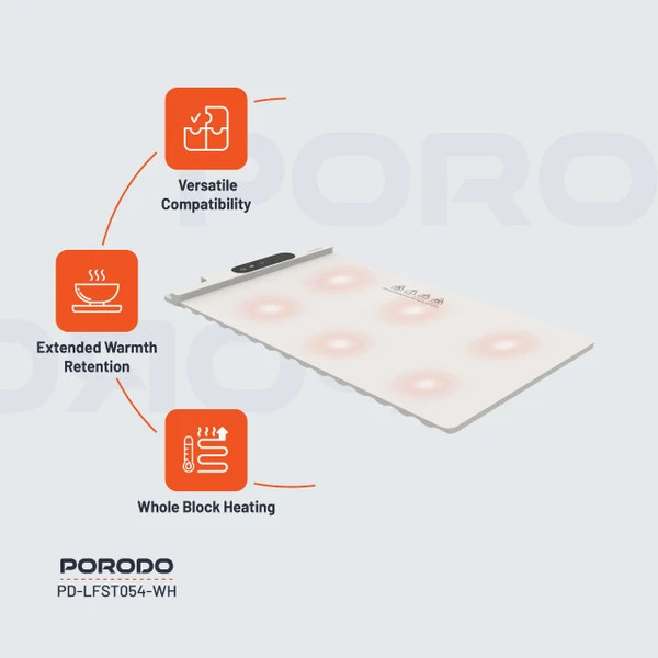 پد گرمکننده غذا پرودو Porodo Lifestyle Warming Food Mat اورجینال و دارای گارانتی