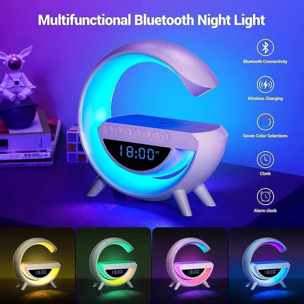 اسپیکر بلوتوثی و شارژر وایرلس مدل BT-3401 با توان ۱۵ وات اورجینال