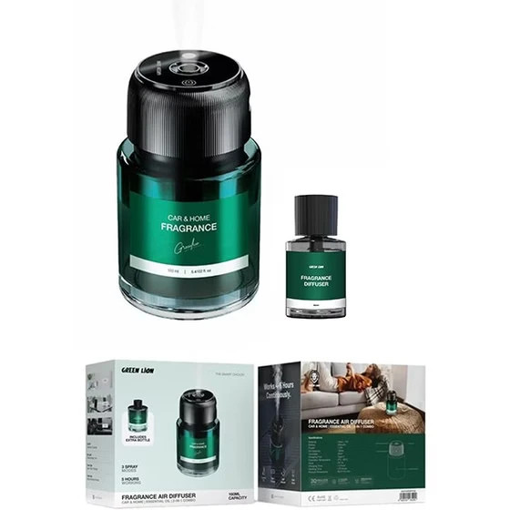 خوشبو کننده خودرو گرین لاین مدل GNFRA160MBK ظرفیت ۱۶۰ میلی لیتر