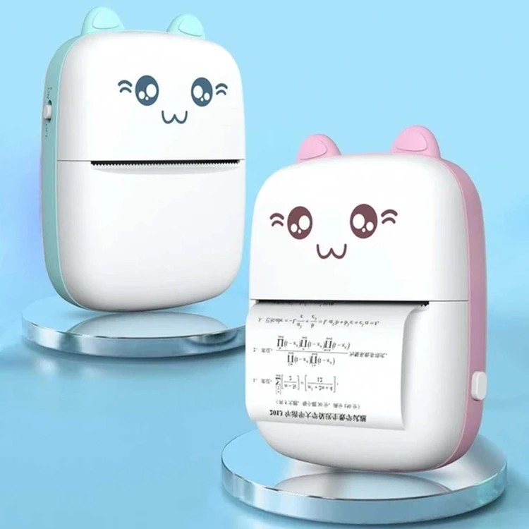 پرینتر حرارتی مدل mini printer طرح گربه