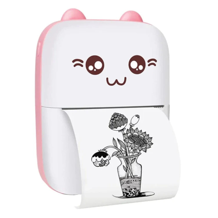 پرینتر حرارتی مدل mini printer طرح گربه
